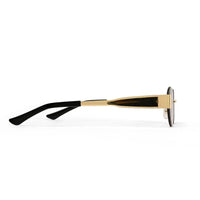 Midnight | Gradient Brown Medium Rim Less Oval Sunglasses for Men & Women [UV-protected]