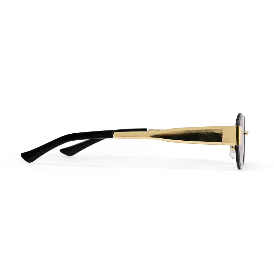 Midnight | Gradient Purple Medium Rim Less Oval Sunglasses for Men & Women [UV-protected]