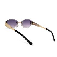 Midnight | Gradient Purple Medium Rim Less Oval Sunglasses for Men & Women [UV-protected]
