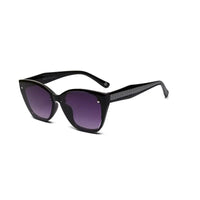 Miron | Black Large Full Rim Cateye Sunglasses for Women [UV-protected]