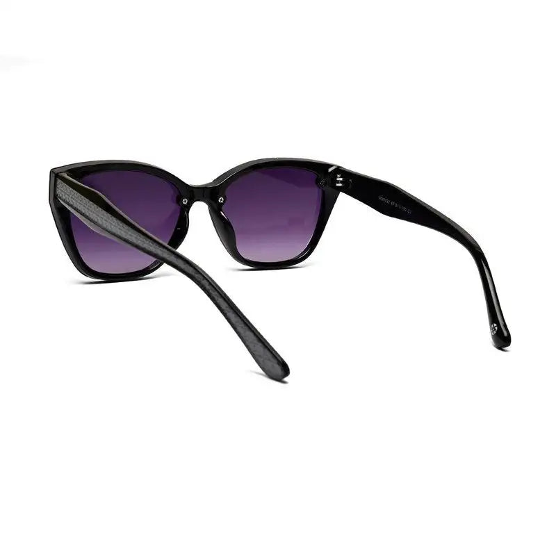 Miron | Black Large Full Rim Cateye Sunglasses for Women [UV-protected]