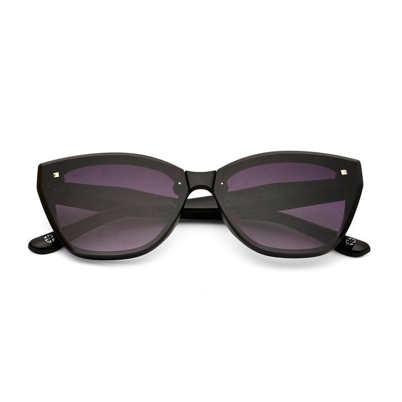 Miron Black Large Full Rim Cateye Sunglasses for Women — Hashtag Eyewears