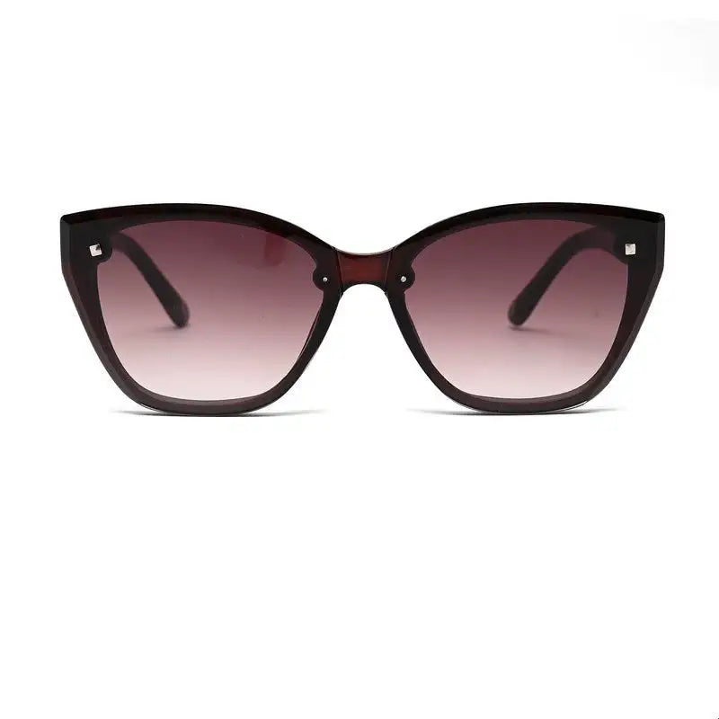 Miron | Brown Large Full Rim Cateye Sunglasses for Women [UV-protected]