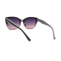 Miron | Gradient Grey - Pink Large Full Rim Cateye Sunglasses for Women [UV-protected]