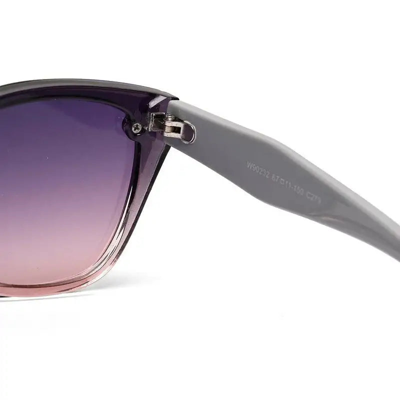 Miron | Gradient Grey - Pink Large Full Rim Cateye Sunglasses for Women [UV-protected]