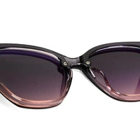Miron | Gradient Grey - Pink Large Full Rim Cateye Sunglasses for Women [UV-protected]