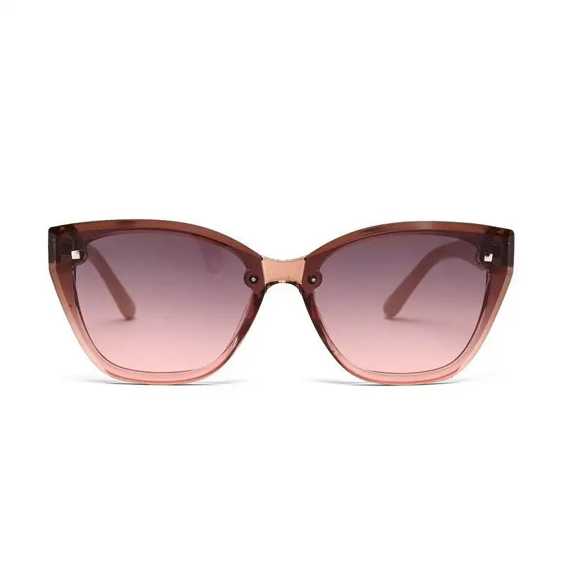 Miron | Transparent Gradient Brown Large Full Rim Cateye Sunglasses for Women [UV-protected]
