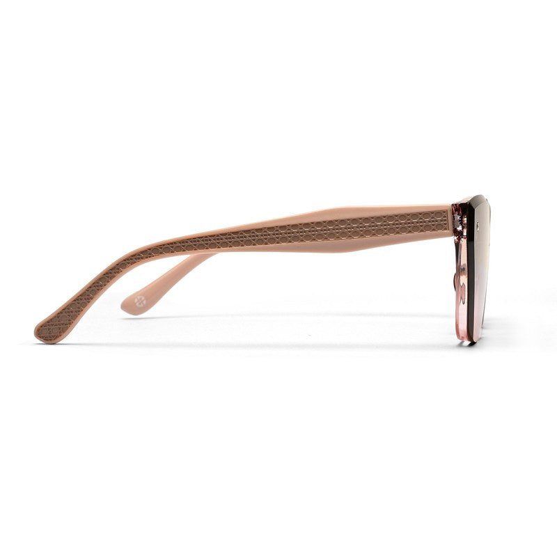 Miron Transparent Gradient Brown Large Full Rim Cateye Sunglasses for Women — Hashtag Eyewears