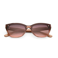 Miron Transparent Gradient Brown Large Full Rim Cateye Sunglasses for Women — Hashtag Eyewears