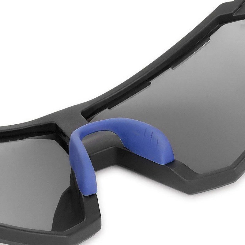 Myrion Black/Blue Medium Full Rim Shield Sports Sunglasses for Men & Women — Hashtag Eyewears
