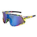 Myrion | Multi Texture Medium Full Rim Shield Sports Sunglasses for Men & Women [UV-protected]