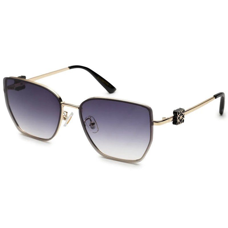 Nebular Gradient Black Medium Full Rim Rectangle Sunglasses for Women — Hashtag Eyewears