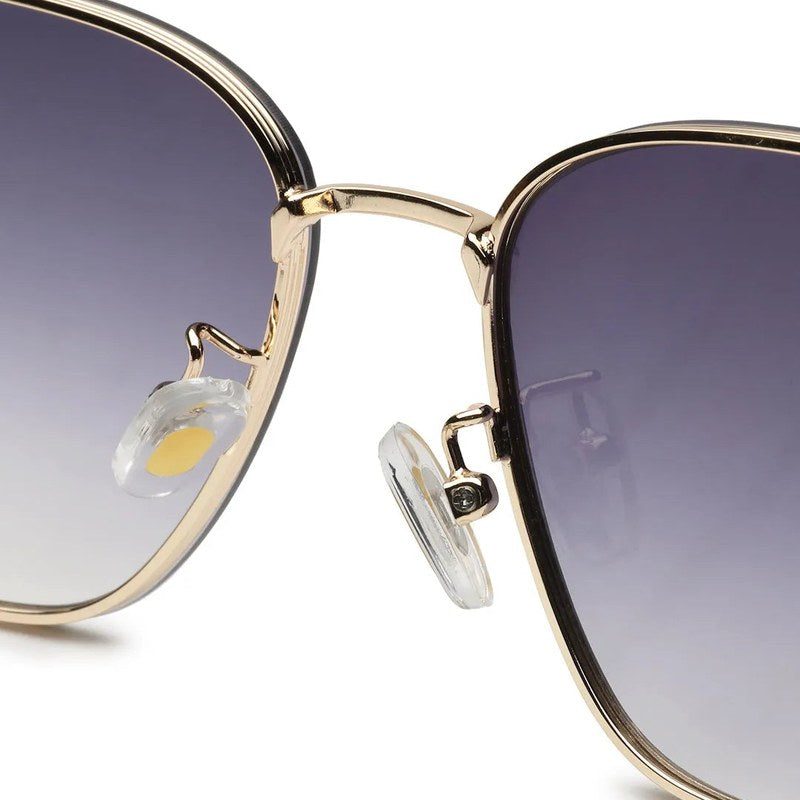 Nebular Gradient Black Medium Full Rim Rectangle Sunglasses for Women — Hashtag Eyewears