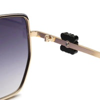 Nebular Gradient Black Medium Full Rim Rectangle Sunglasses for Women — Hashtag Eyewears