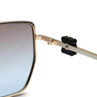 Nebular Gradient Brown & Blue Medium Full Rim Rectangle Sunglasses for Women — Hashtag Eyewears