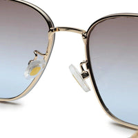 Nebular Gradient Brown & Blue Medium Full Rim Rectangle Sunglasses for Women — Hashtag Eyewears