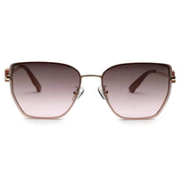 Nebular Gradient Brown & Pink Medium Full Rim Rectangle Sunglasses for Women — Hashtag Eyewears