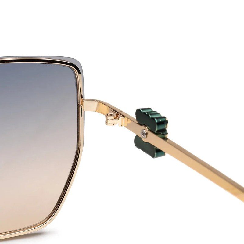 Nebular Gradient Green Medium Full Rim Rectangle Sunglasses for Women — Hashtag Eyewears