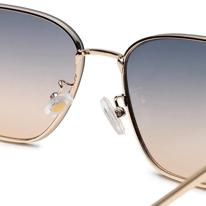 Nebular Gradient Green Medium Full Rim Rectangle Sunglasses for Women — Hashtag Eyewears