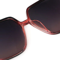 Nebulis Red Gradient Large Full Rim Square Sunglasses for Women — Hashtag Eyewears