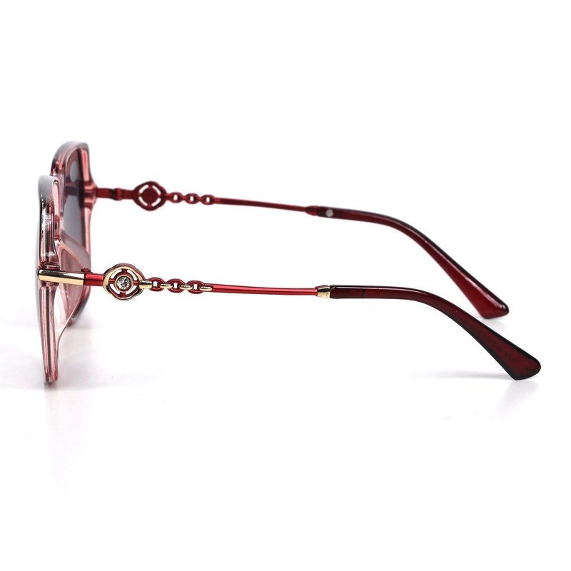 Nebulis Red Gradient Large Full Rim Square Sunglasses for Women — Hashtag Eyewears