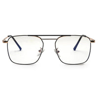 Neuron Black & Golden Medium Full Rim RECTANGLE Computer Glasses for Men & Women — Hashtag Eyewears