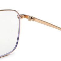 Neuron Black & Golden Medium Full Rim RECTANGLE Computer Glasses for Men & Women — Hashtag Eyewears