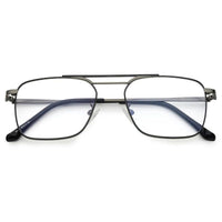 Neuron Black & Grey Medium Full Rim RECTANGLE Computer Glasses for Men & Women — Hashtag Eyewears