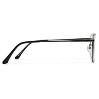 Neuron Black & Grey Medium Full Rim RECTANGLE Computer Glasses for Men & Women — Hashtag Eyewears