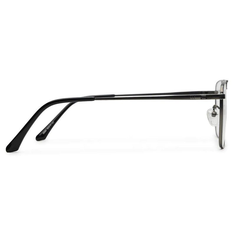 Neuron Black & Grey Medium Full Rim RECTANGLE Computer Glasses for Men & Women — Hashtag Eyewears