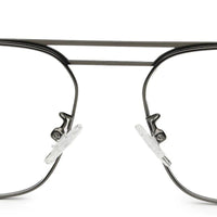 Neuron Black & Grey Medium Full Rim RECTANGLE Computer Glasses for Men & Women — Hashtag Eyewears