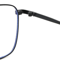 Neuron Black Medium Full Rim RECTANGLE Computer Glasses for Men & Women — Hashtag Eyewears