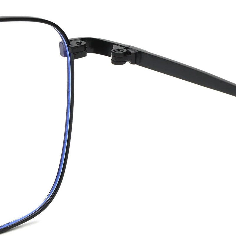 Neuron | Black Medium Full Rim RECTANGLE Computer Glasses for Men & Women [Blue Block]