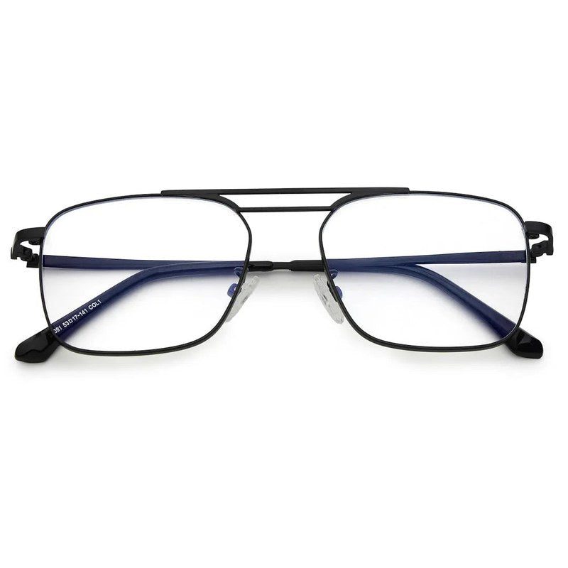 Neuron | Black Medium Full Rim RECTANGLE Computer Glasses for Men & Women [Blue Block]