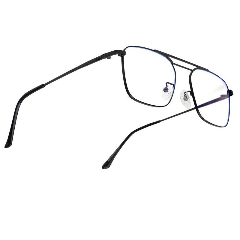Neuron | Black Medium Full Rim RECTANGLE Computer Glasses for Men & Women [Blue Block]