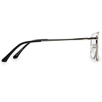 Neuron Black & Silver Medium Full Rim RECTANGLE Computer Glasses for Men & Women — Hashtag Eyewears