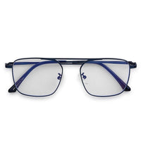 Neuron Blue Medium Full Rim RECTANGLE Computer Glasses for Men & Women — Hashtag Eyewears