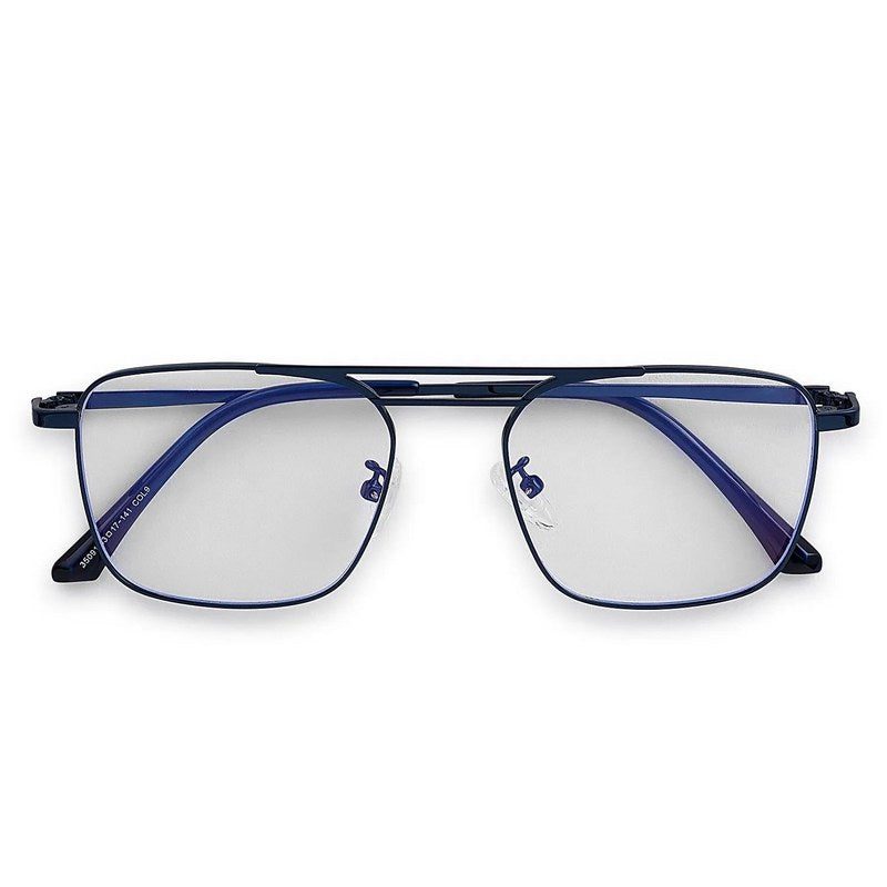 Neuron | Blue Medium Full Rim RECTANGLE Computer Glasses for Men & Women [Blue Block]