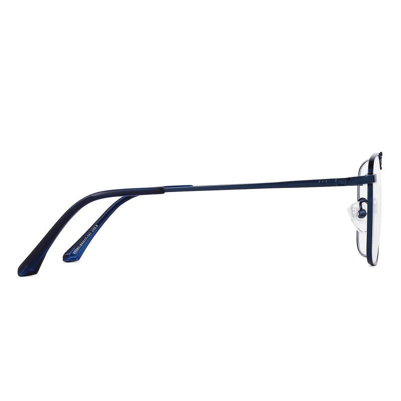 Neuron Blue Medium Full Rim RECTANGLE Computer Glasses for Men & Women — Hashtag Eyewears
