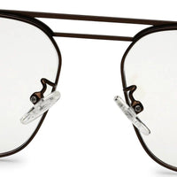 Neuron Brown Medium Full Rim RECTANGLE Computer Glasses for Men & Women — Hashtag Eyewears