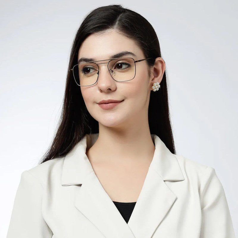 Neuron Brown Medium Full Rim RECTANGLE Computer Glasses for Men & Women — Hashtag Eyewears