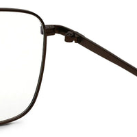 Neuron Brown Medium Full Rim RECTANGLE Computer Glasses for Men & Women — Hashtag Eyewears