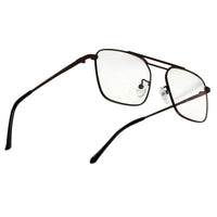 Neuron Brown Medium Full Rim RECTANGLE Computer Glasses for Men & Women — Hashtag Eyewears