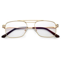 Neuron Golden Medium Full Rim RECTANGLE Computer Glasses for Men & Women — Hashtag Eyewears