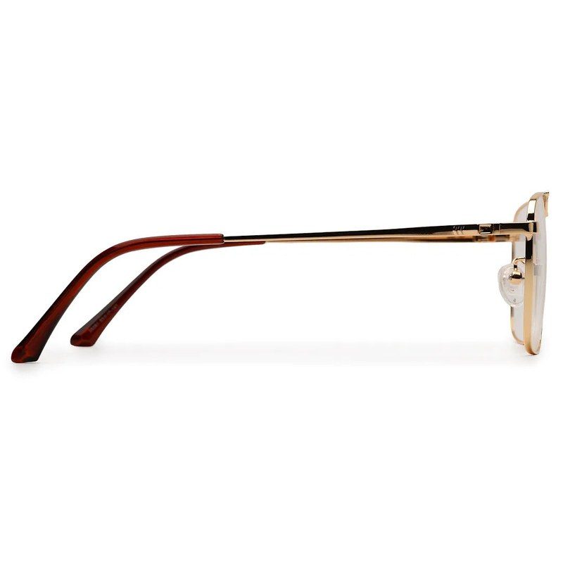 Neuron Golden Medium Full Rim RECTANGLE Computer Glasses for Men & Women — Hashtag Eyewears