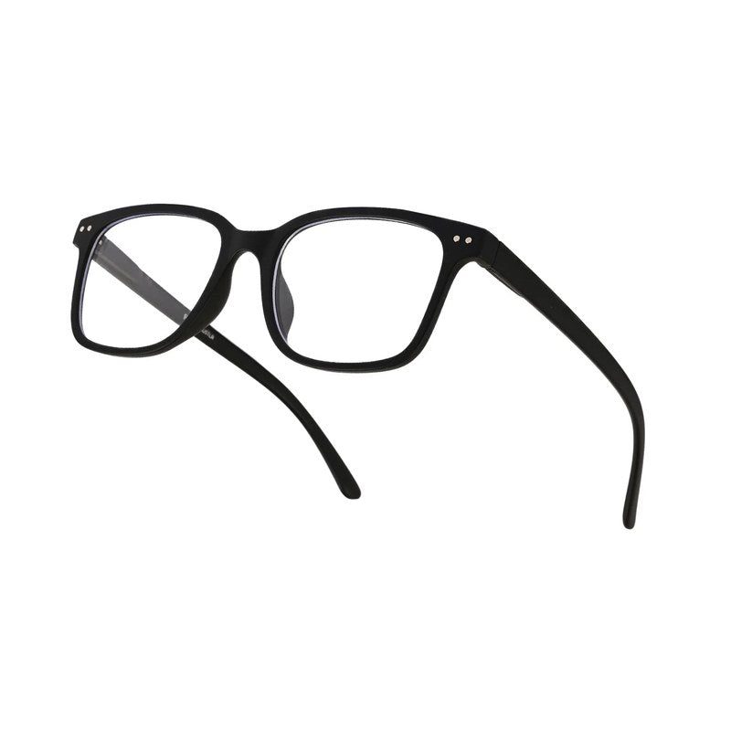 NexEye Black Medium Full Rim RECTANGLE Computer Glasses for Men & Women — Hashtag Eyewears