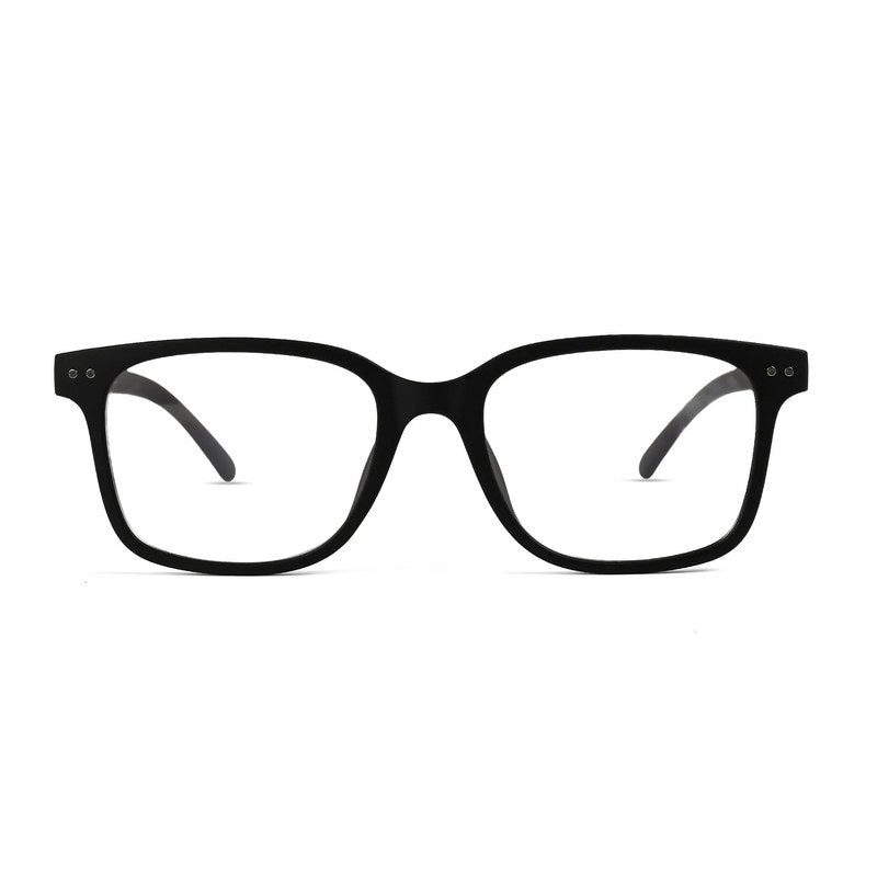 NexEye Black Medium Full Rim RECTANGLE Computer Glasses for Men & Women — Hashtag Eyewears