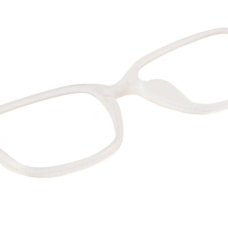NexEye Cream Medium Full Rim RECTANGLE Computer Glasses for Men & Women — Hashtag Eyewears