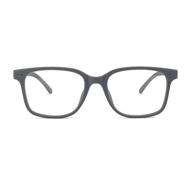 NexEye Grey Medium Full Rim RECTANGLE Computer Glasses for Men & Women — Hashtag Eyewears
