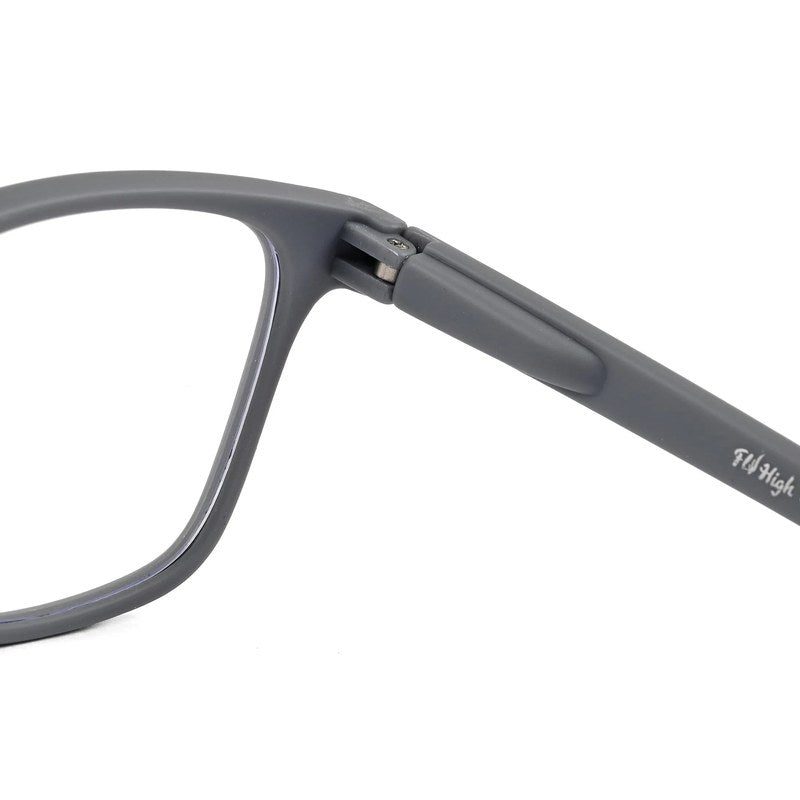 NexEye Grey Medium Full Rim RECTANGLE Computer Glasses for Men & Women — Hashtag Eyewears